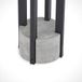 Lucande - Tuinpad verlichting - 1licht - Aluminium, beton, kunststof - H: 68 cm - E27 - donkergrijs (RAL 840-M), helder