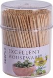 Excellent Houseware Cocktailprikker Koker 500Stuks Blauw RVS