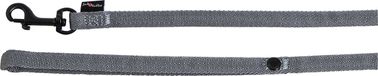 JACK AND VANILLA Comfort Tube Nylon Hondenriem Grijs S 15 mm x 152 cm