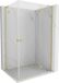 Mexen Mist-H L Duo douchecabine met draaideur rechts 85 x 90 cm, transparant, goud geborsteld