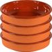 Merkloos / Sans marque Gerimport Tapas bakjes/schaaltjes - 8x - Sevilla - mini - 14 cm - aardewerk - oranje