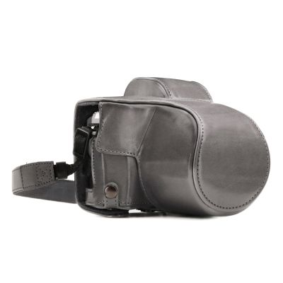 MegaGear MG1348 - Cameratas - Grijs - Kunstleer - OM-D E-M10 Mark III (14-42mm)