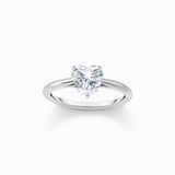 Thomas Sabo TR2476-051-14-50 Ring Dames Zilver Zirkonia Hart Maat 50