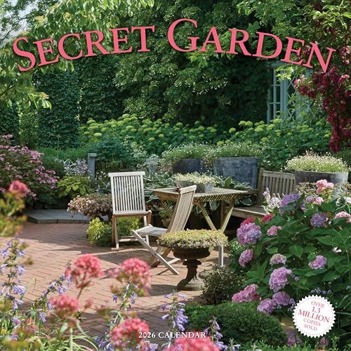 Secret Workman Publishing Secret Garden Wall Calendar 2026