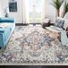 SAFAVIEH Madison Collection MAD473B-4SQ Boho Medallion Distressed Tapis 4' x 4' Carré Crème/Bleu