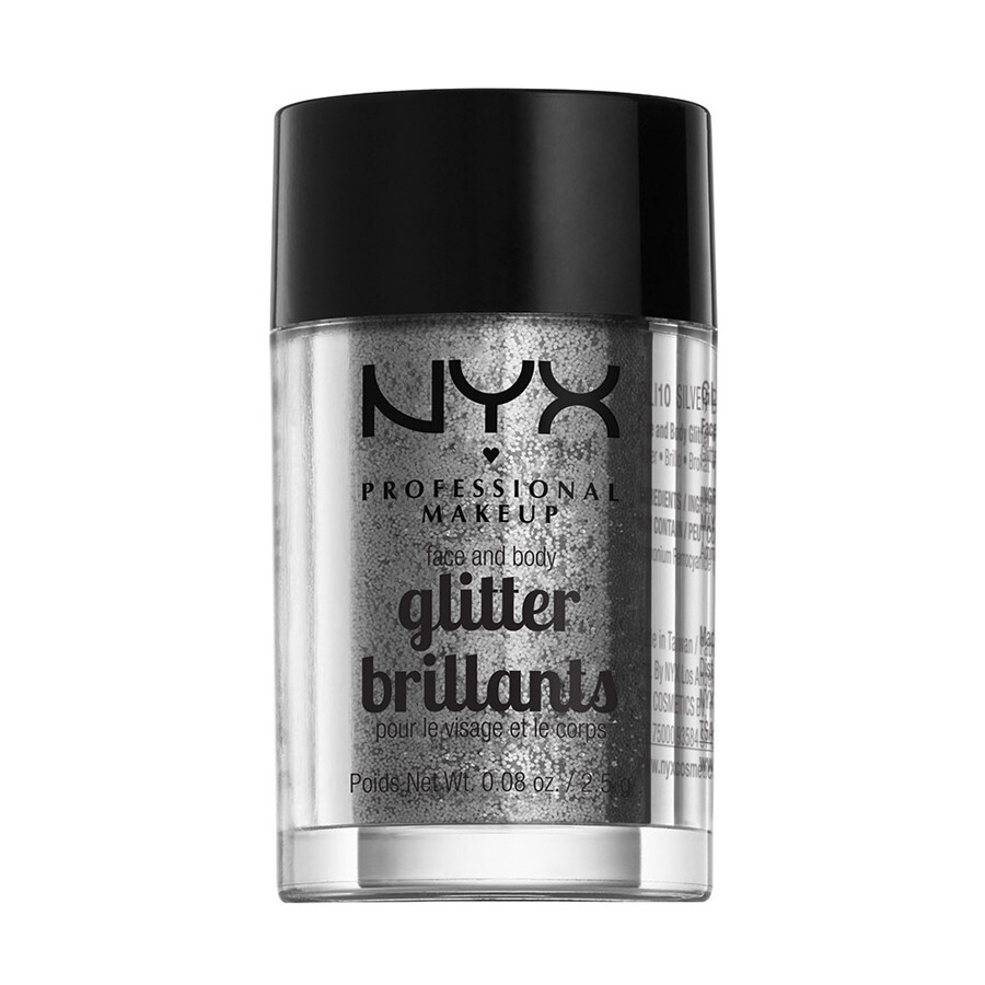 NYX Professional Makeup Face & Body Glitter - Silver