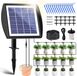 Merkloos Waterdruppelaar - Irrigatiesysteem - Bewateringssysteem - Zonne Energie - Set van 12 Geplante Planten - Automatisch Watergeefsysteem met USB-voeding - LED-display