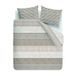 Riviera Maison katoenen gestreept lits-jumeaux dekbedovertrek 240x220 cm - zand