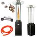 Maltec Radiator Paraplu Gas, Zwart, 2,2 meter, 14.0 Kilowatt