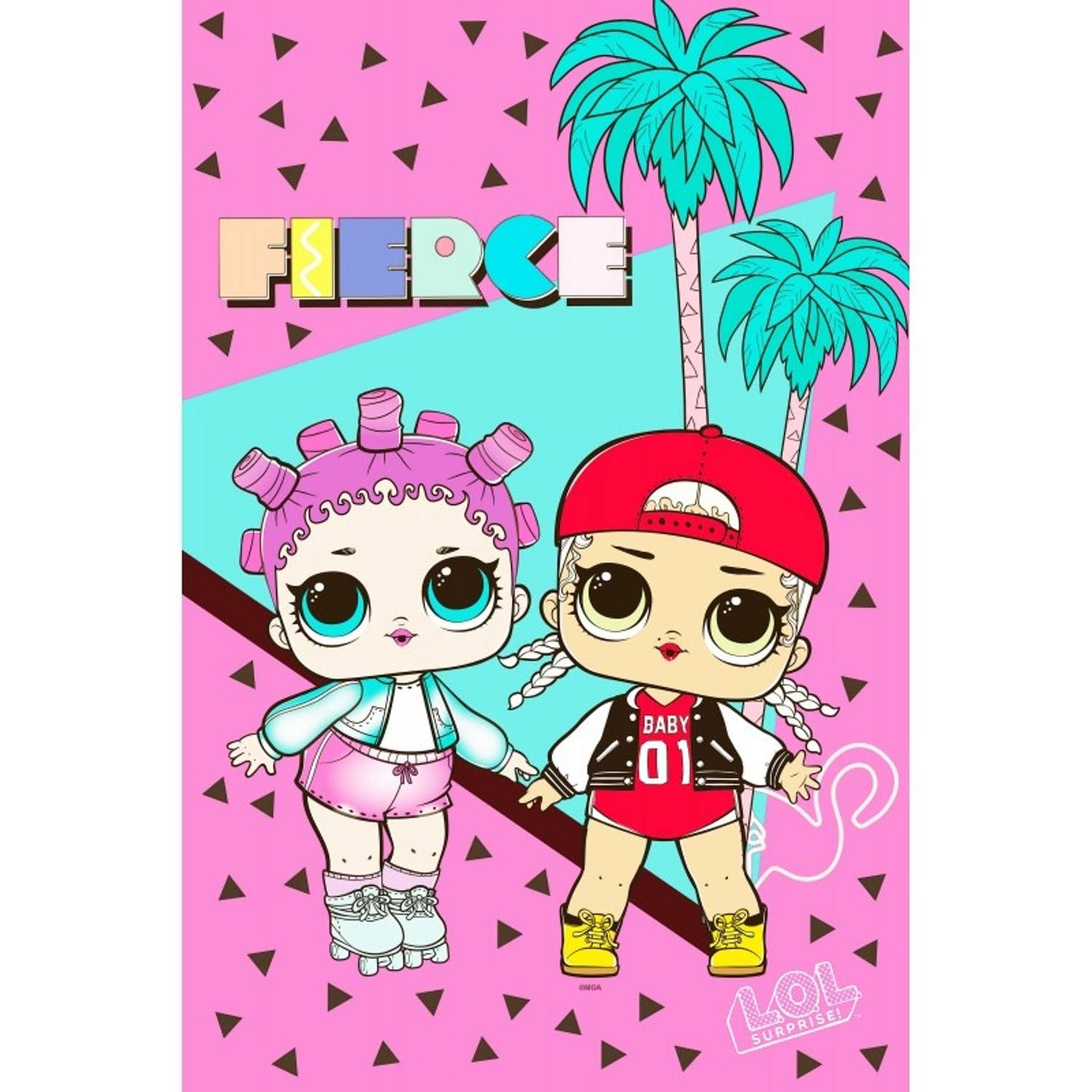 L.O.L. Surprise! Fleeceplaid Fierce - 100 x 150 cm - Multi