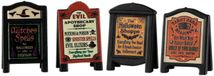 Spooky Town Evil Signs Set van 4