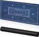 Merkloos Relaxdays pokerkleed 120 x 60 cm - antislip - 6 spelers - met koker - blauw