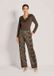 MADELEINE Broek Wijd jerseybroek met luipaardprint