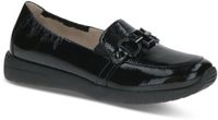 Caprice Dames Instappers 9-24708-42 Zwart Leer G-breedte Maat 42