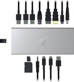 Razer USB 4 Dock - USB Hub - 14-poorts - Mercury Wit