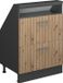 Vicco R-Line Keukenkast voor schuine wand – 60 cm met 2 laden Artisanaal eiken/antraciet