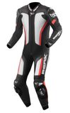 Berik Losail Zwart Wit Rood 1-Delig Motorpak - Racepak
