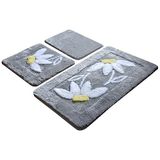 Set mat set (3-delig) grijstinten