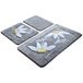 Set mat set (3-delig) grijstinten