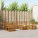 vidaXL Acacia Hout Bank Loungeset Naturel 9 Zitplekken