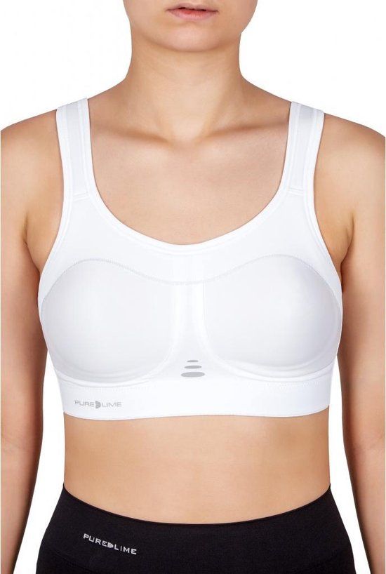PureLime Compressie Sportbeha Wit - 80A