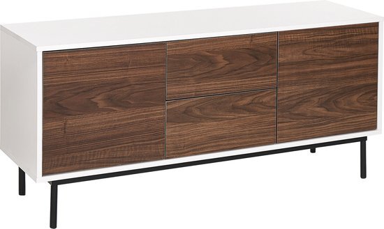 Beliani okland - sideboard-wit-vezelplaat