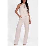 NIKKIE Viscose Jacquard Jumpsuit - Ecru