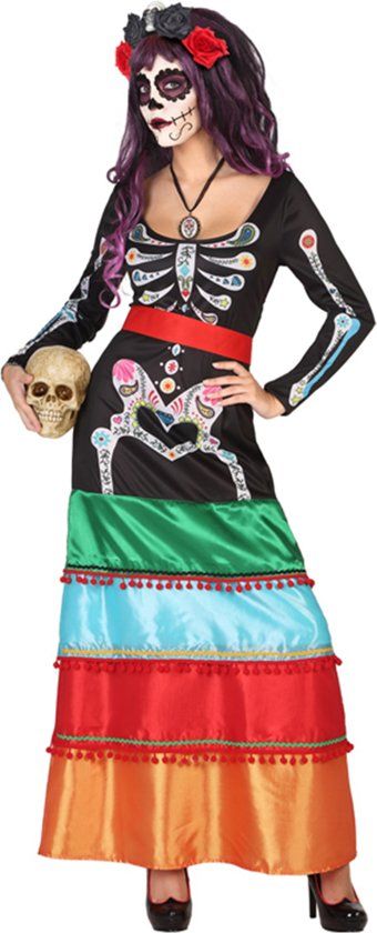 Dia de los Muertos Mexicaans kostuum voor vrouwen - Verkleedkleding