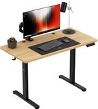 Mark Adler Leader 6.9 Elektrisch Verstelbaar Bureau - 120 cm - Zit Sta Bureau - Zwart/hout