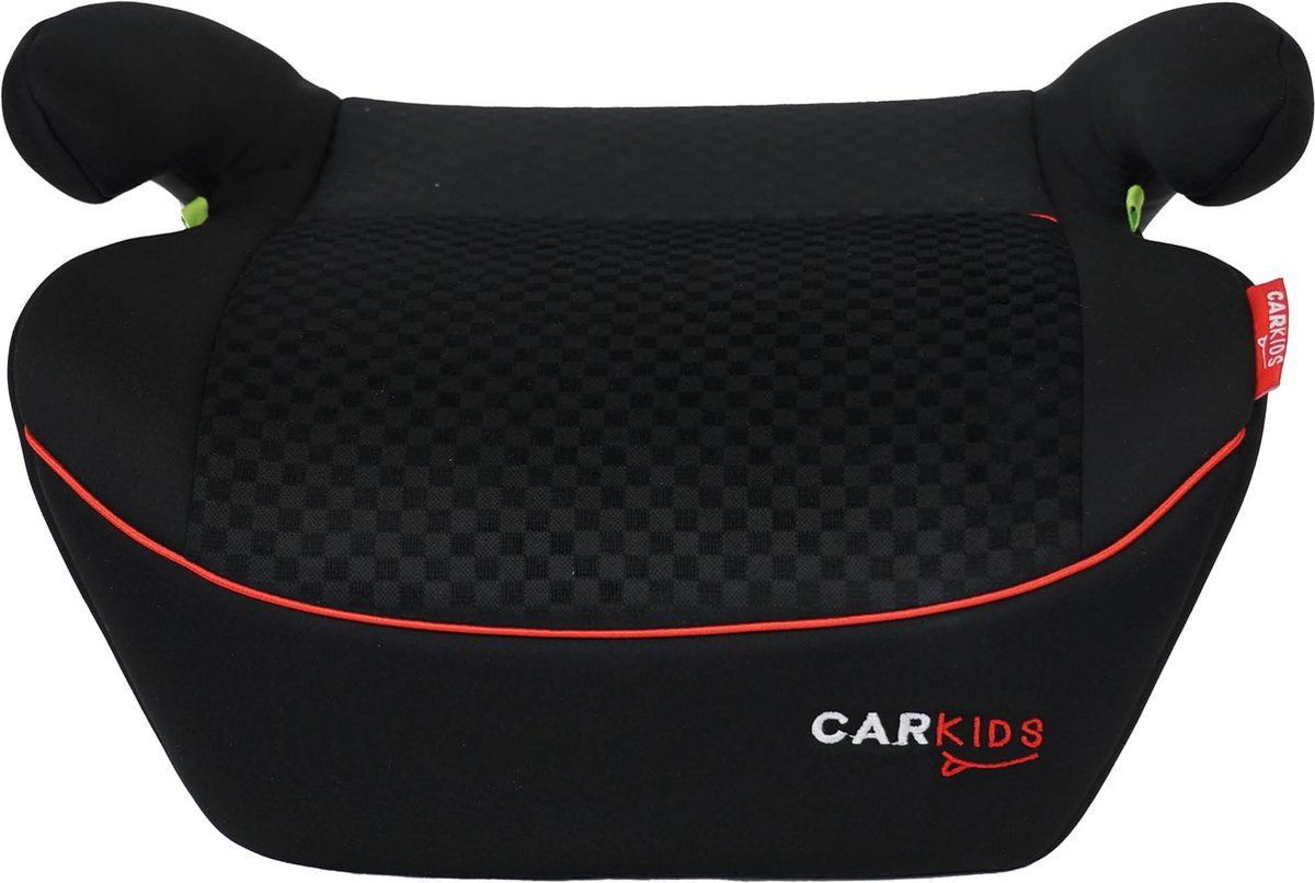 Carkids i-Size Zitverhoger Alex 125-150cm Zwart/Rood - Veilig - Comfortabel