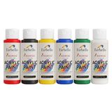Farbello Acrylverf Set - 6 kleuren x 120 ml