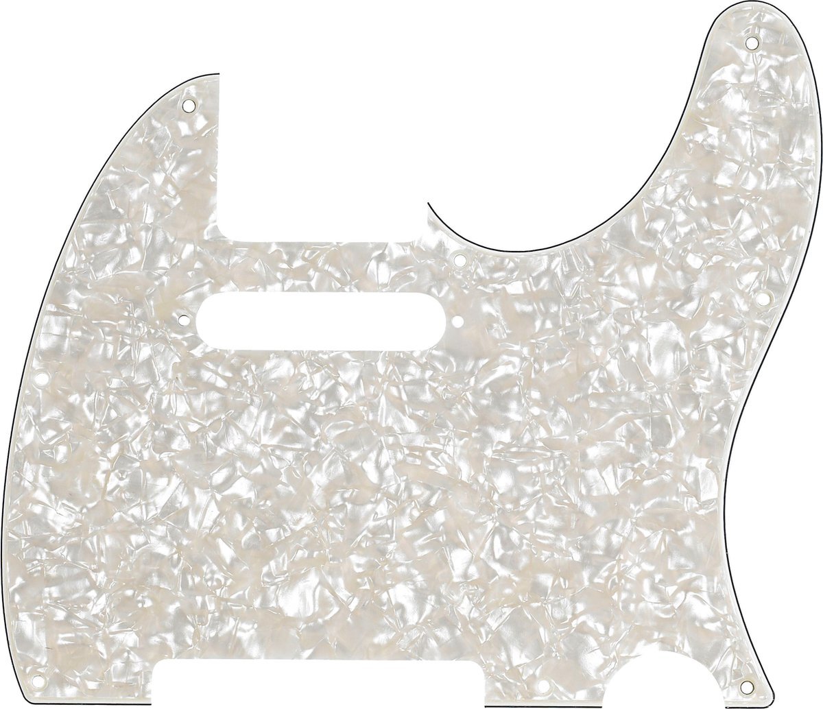 Fender Modern Style Pickguard Tele Aged White Moto 4-Ply