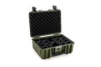 B&W International B&W Outdoor Transportkoffer, type 5000, bronsgroen, met variabele vakindeling, waterdicht conform IP67-certificering, stofdicht, onbreekbaar en onverwoestbaar, Brons-groen, Typ 5000