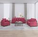 Maison Exclusive Velours Rouge Vin 3-delige Bankset met Kussens