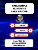 Pasatiempos NUMÉRICOS Pasatiempos con números grandes - Juegos Mentales para Adultos Mayores