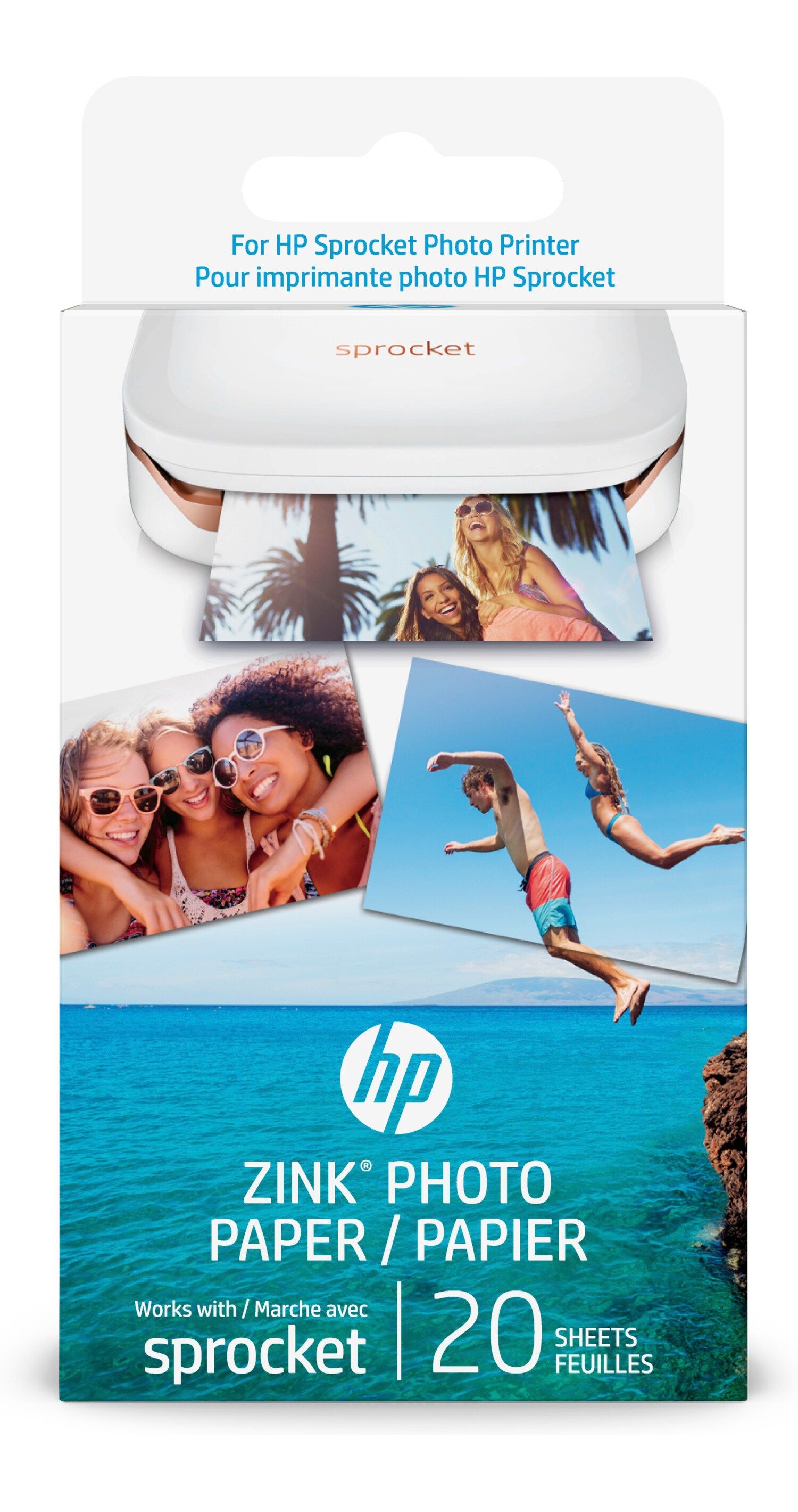 HP Sprocket ZINK fotopapier - 20 vel - Glans