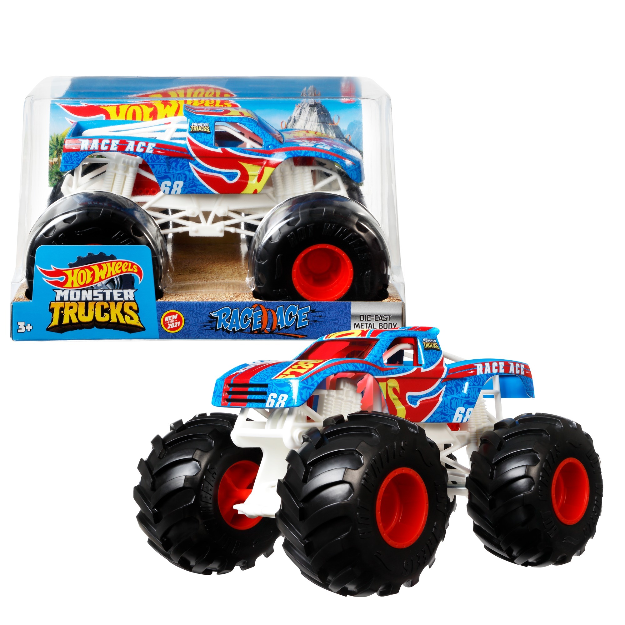 Hot Wheels Monster Trucks Hot Wheels Monster Trucks 1:24 Race Ace