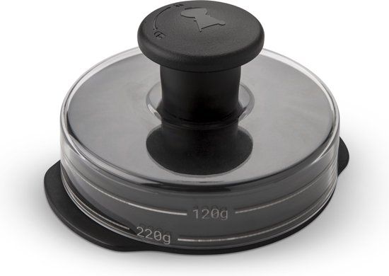 Weber Burgerpers Zwart Kunststof Rond 13 x 16.5 x 8.8 cm