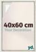 yd, Cadre photo 40x60 cm White Wash - Cadre pour toile - MDF Lyon