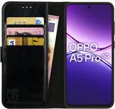 Rosso Element Wallet Book Case voor Oppo A5 Pro - Zwart