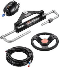 VEVOR 150 Pk Hydraulische buitenboordstuurset stuursysteem voor marineboten