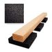 My Plast Terraspads – waterbestendige rubberen matten voor terrashout, belastbare bouwbeschermingsmat, 90 x 90 x 6 mm, 150 stuks