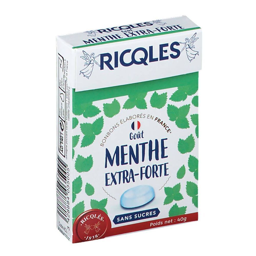 Ricqles Ricqles Snoepjes Munt zonder Suiker 40 g