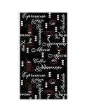 Mani TEXTILE TPS_ESPRESS_NOIR40 tapijt, polyester, zwart, 40 x 60 cm