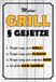 Schatzmix Spreuk Meine Grill § Wettelijke metalen bord 20x30 Deco tin Sign metalen bord, blik, meerkleurig, 20x30 cm