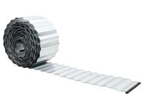 vidaXL Bordure de pelouse 5 m x 20 cm Acier galvanisé argent