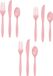 Creative Converting set de couverts - 48 personnes - plastique réutilisable - rose clair