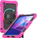 Selected by GSMpunt.nl Lenovo Hoes met ingebouwde Screenprotector Geschikt voor Lenovo Tab M10 Gen 4 (2025) | Inclusief 360° Draaibare Handriem en Schouderriem | Extreme bescherming | Ideaal voor zakelijk gebruik | Roze