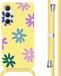 iMoshion Hoesje Samsung Galaxy A55 - Siliconen Back Cover met Koord - Yellow Flower Distance