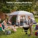 Tente familiale avec sac de rangement, adaptée au camping et aux vacances